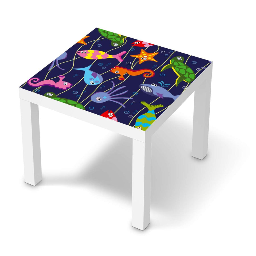 Möbelfolie Underwater Life - IKEA Lack Tisch 55x55 cm - weiss