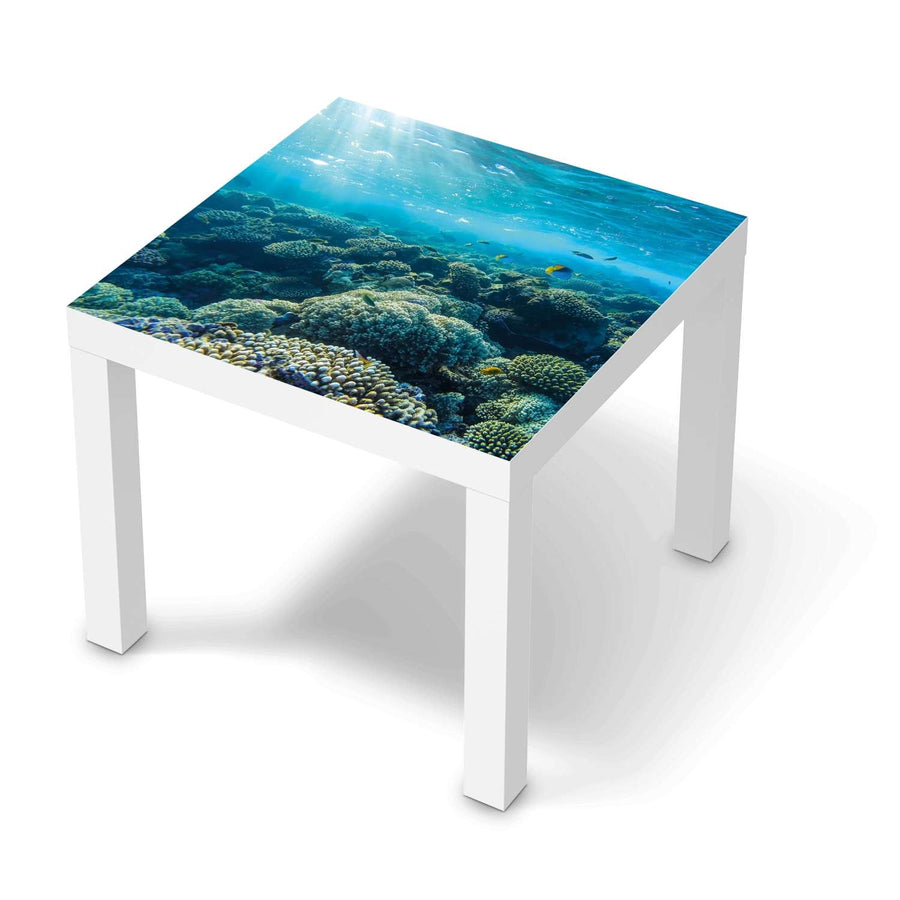 Möbelfolie Underwater World - IKEA Lack Tisch 55x55 cm - weiss