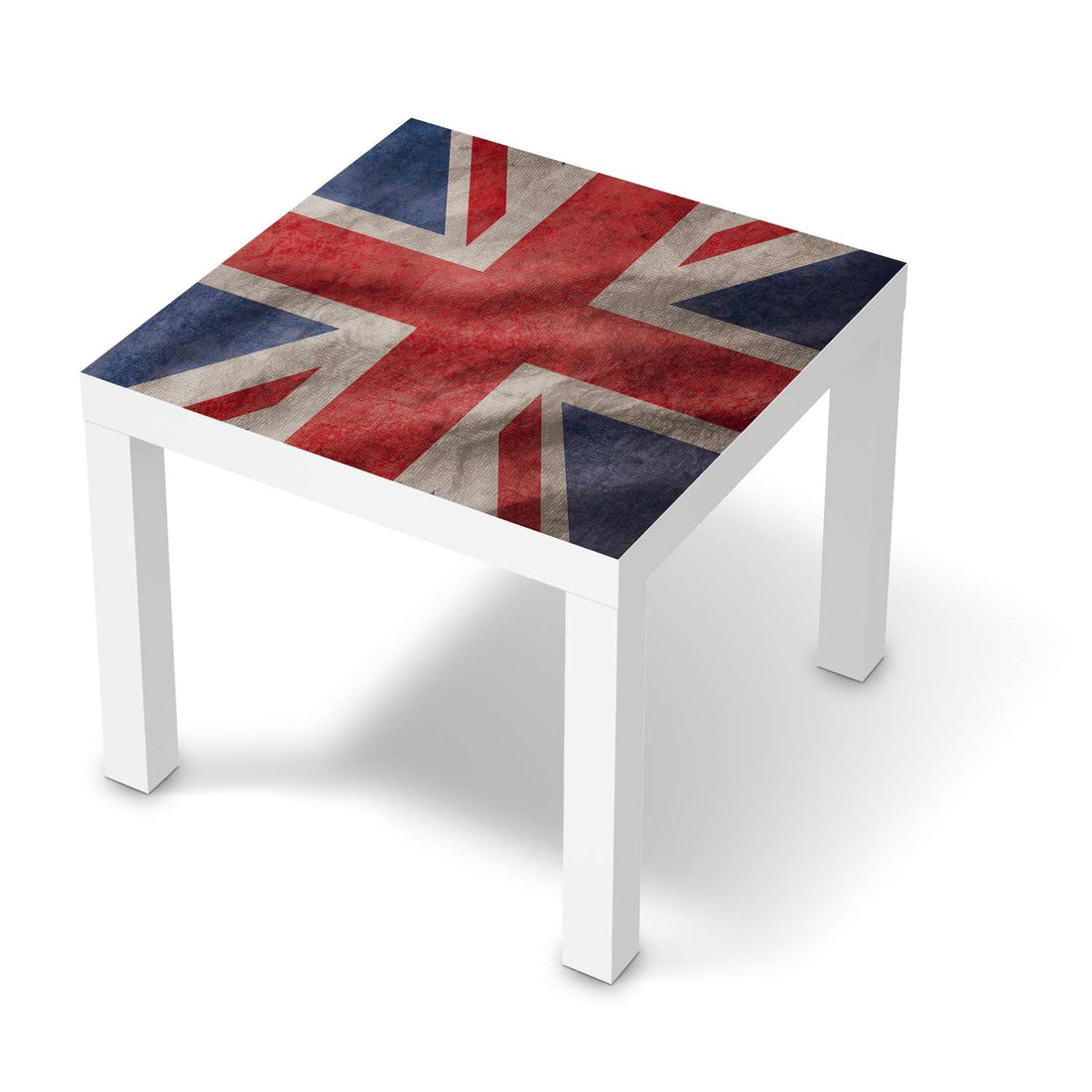 Möbelfolie Union Jack - IKEA Lack Tisch 55x55 cm - weiss