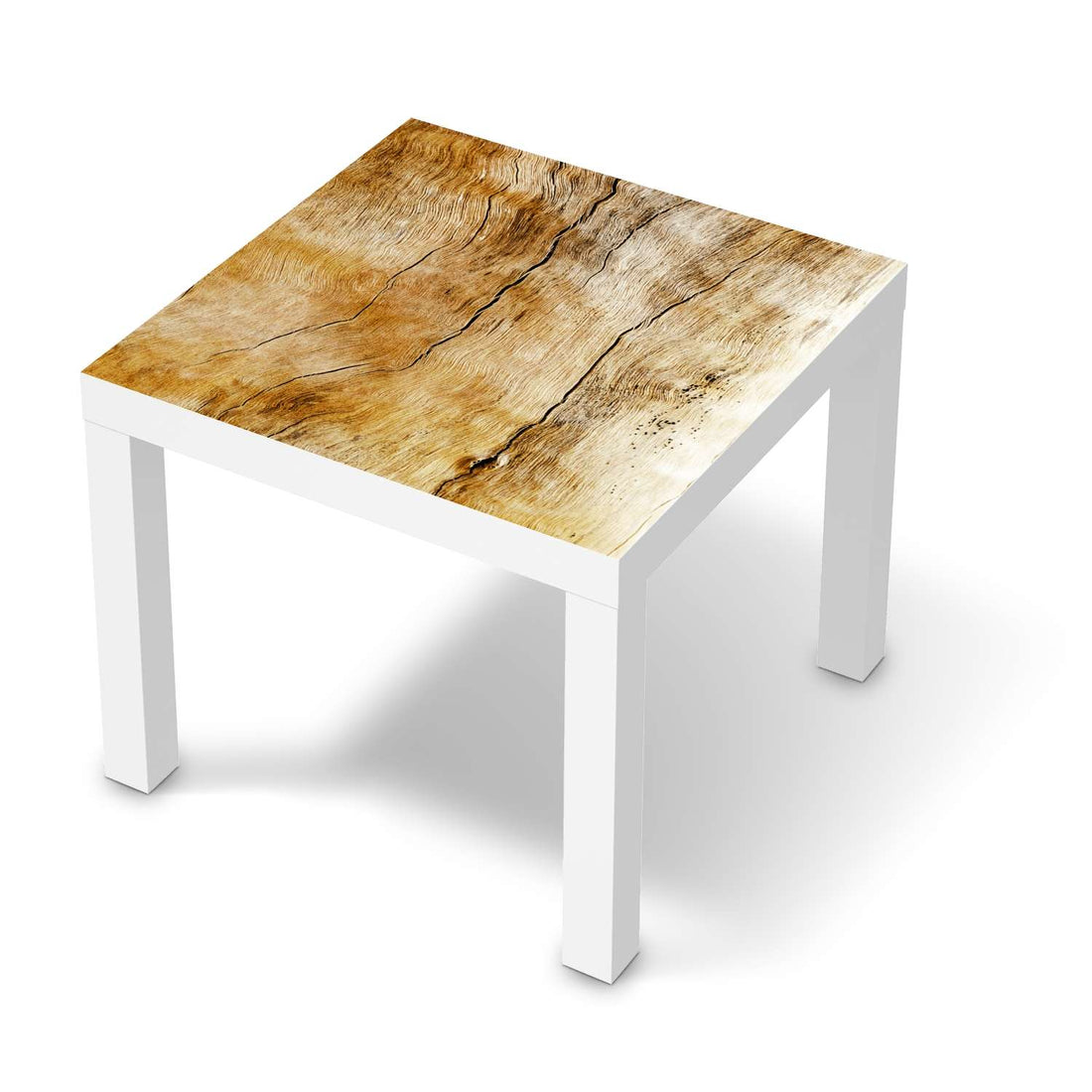 Möbelfolie Unterholz - IKEA Lack Tisch 55x55 cm - weiss