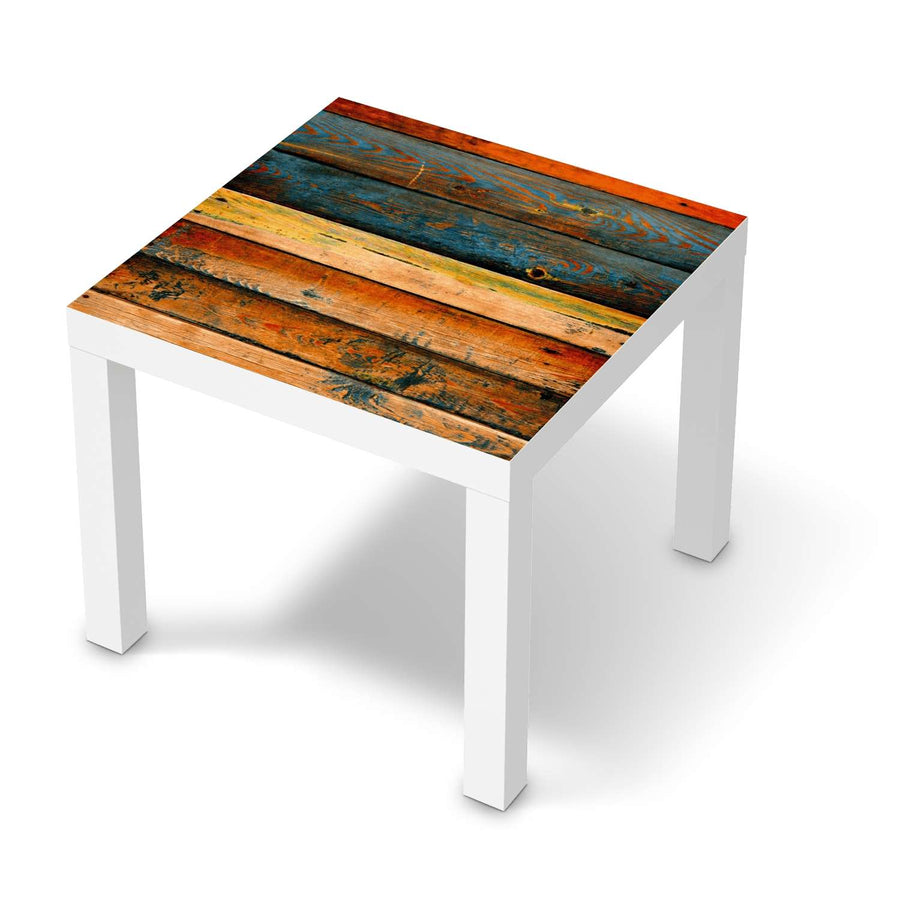 Möbelfolie Wooden - IKEA Lack Tisch 55x55 cm - weiss