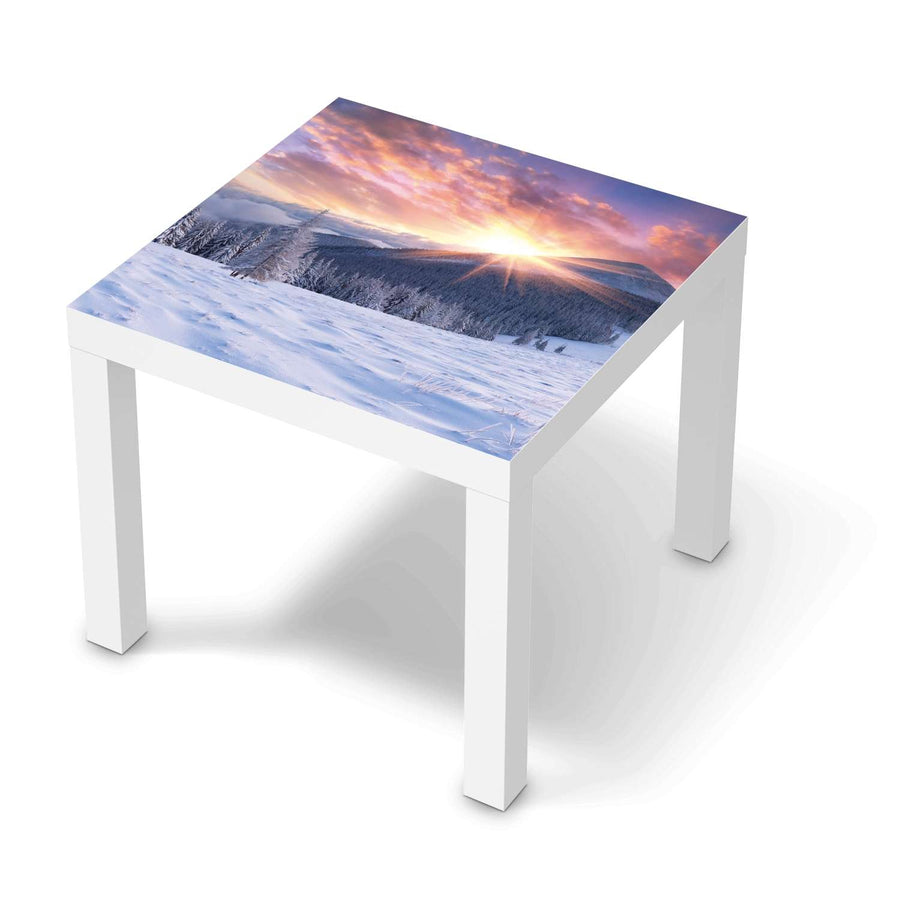 Möbelfolie Zauberhafte Winterlandschaft - IKEA Lack Tisch 55x55 cm - weiss