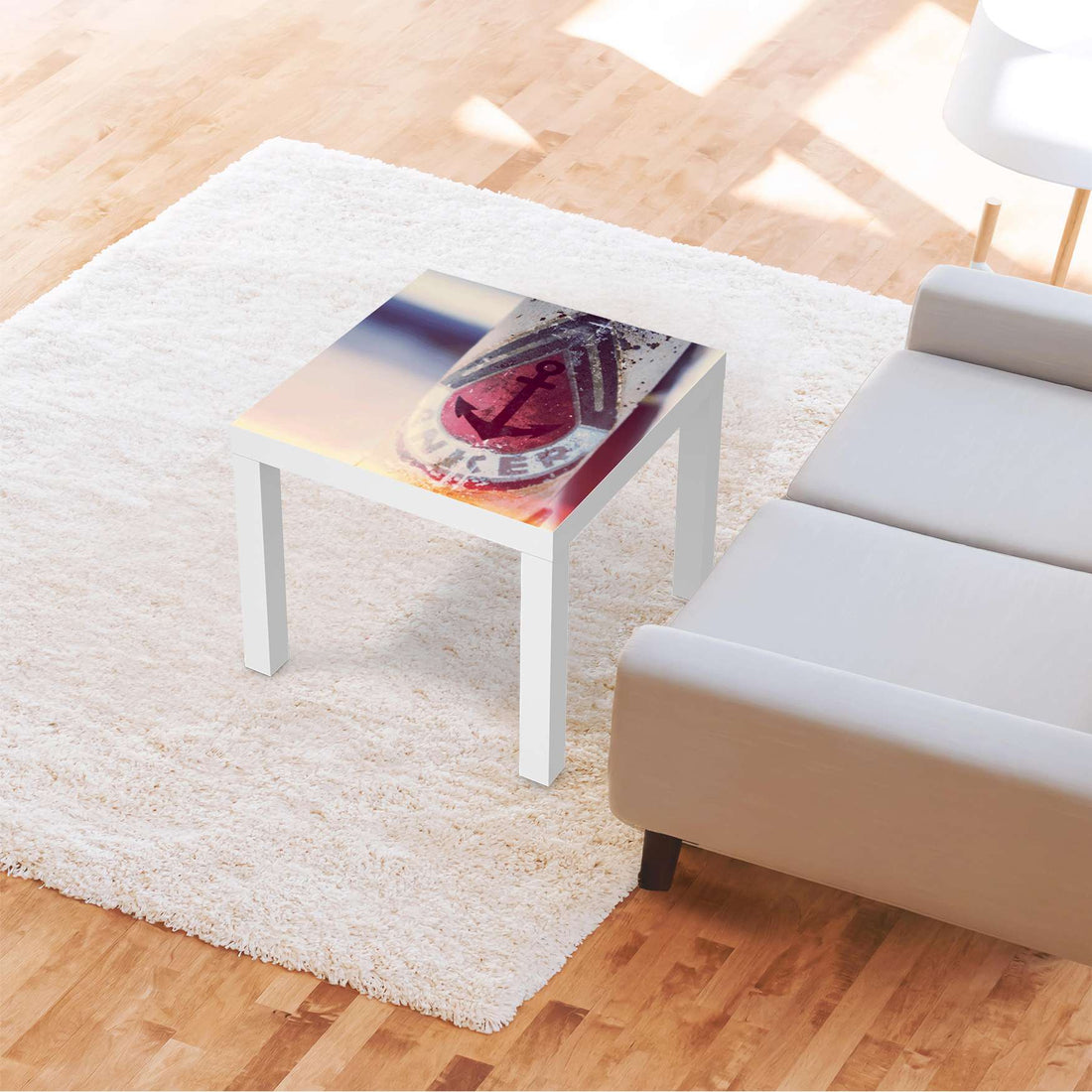 Möbelfolie Anker 2 - IKEA Lack Tisch 55x55 cm - Wohnzimmer