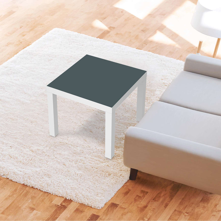 Möbelfolie Blaugrau Light - IKEA Lack Tisch 55x55 cm - Wohnzimmer