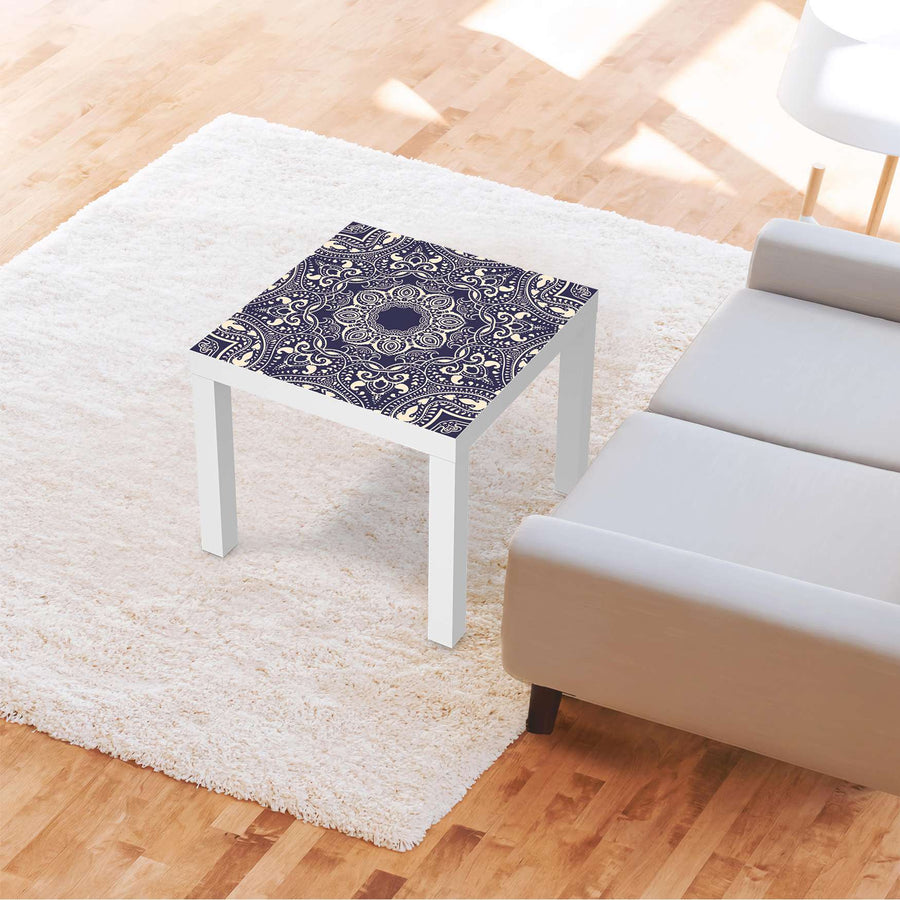 Möbelfolie Blue Mandala - IKEA Lack Tisch 55x55 cm - Wohnzimmer