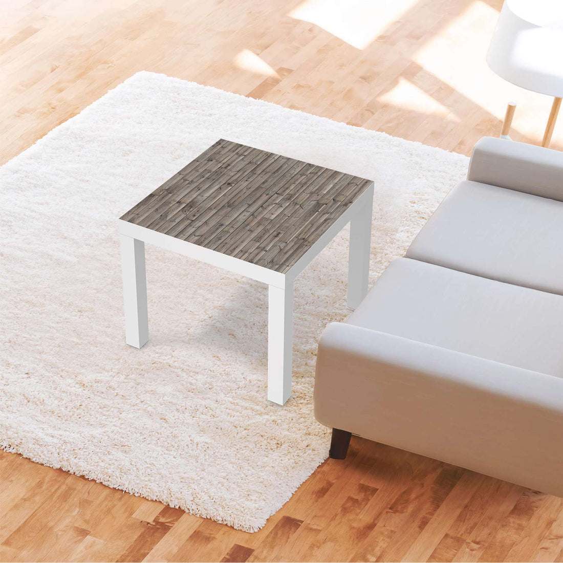 Möbelfolie Dark washed - IKEA Lack Tisch 55x55 cm - Wohnzimmer