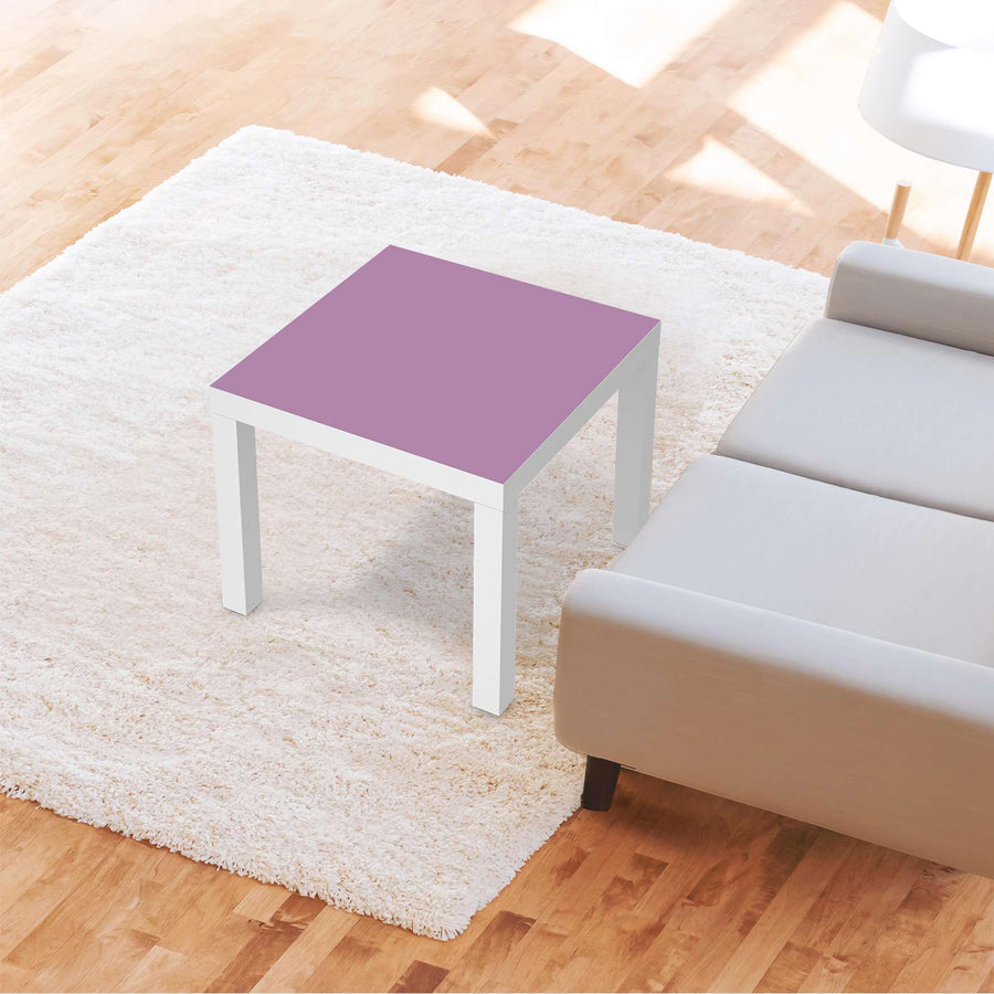 Möbelfolie Flieder Light - IKEA Lack Tisch 55x55 cm - Wohnzimmer