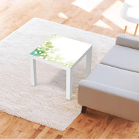 Möbelfolie Flower Light - IKEA Lack Tisch 55x55 cm - Wohnzimmer
