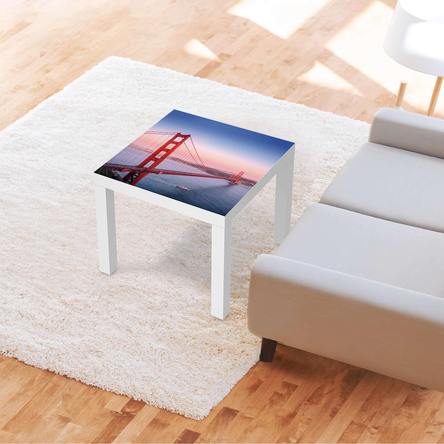 Möbelfolie Golden Gate - IKEA Lack Tisch 55x55 cm - Wohnzimmer
