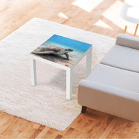 Möbelfolie Green Sea Turtle - IKEA Lack Tisch 55x55 cm - Wohnzimmer