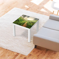 Möbelfolie Green Tea Fields - IKEA Lack Tisch 55x55 cm - Wohnzimmer