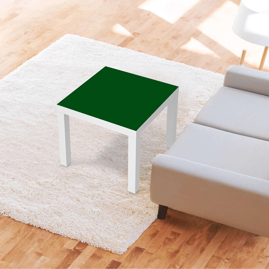 Möbelfolie Grün Dark - IKEA Lack Tisch 55x55 cm - Wohnzimmer