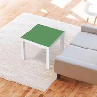 Möbelfolie Grün Light - IKEA Lack Tisch 55x55 cm - Wohnzimmer