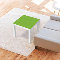 Möbelfolie Hellgrün Dark - IKEA Lack Tisch 55x55 cm - Wohnzimmer