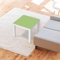 Möbelfolie Hellgrün Light - IKEA Lack Tisch 55x55 cm - Wohnzimmer
