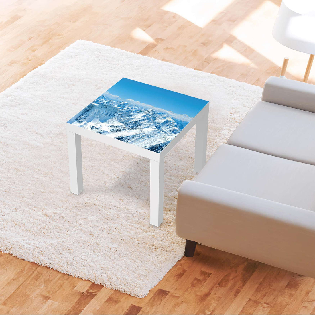 Möbelfolie Himalaya - IKEA Lack Tisch 55x55 cm - Wohnzimmer