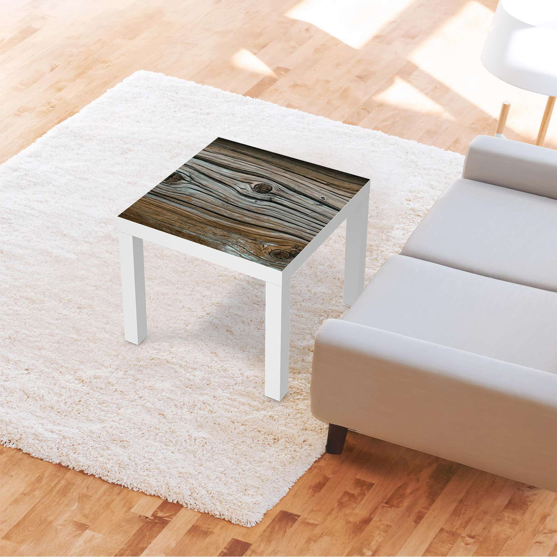 Möbelfolie Hochbejahrt - IKEA Lack Tisch 55x55 cm - Wohnzimmer
