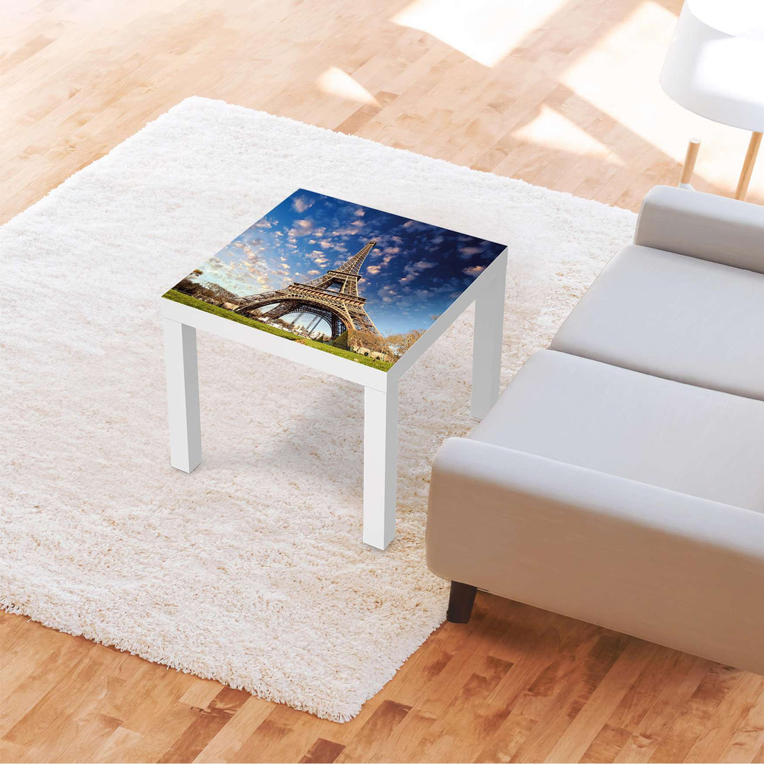 Möbelfolie La Tour Eiffel - IKEA Lack Tisch 55x55 cm - Wohnzimmer