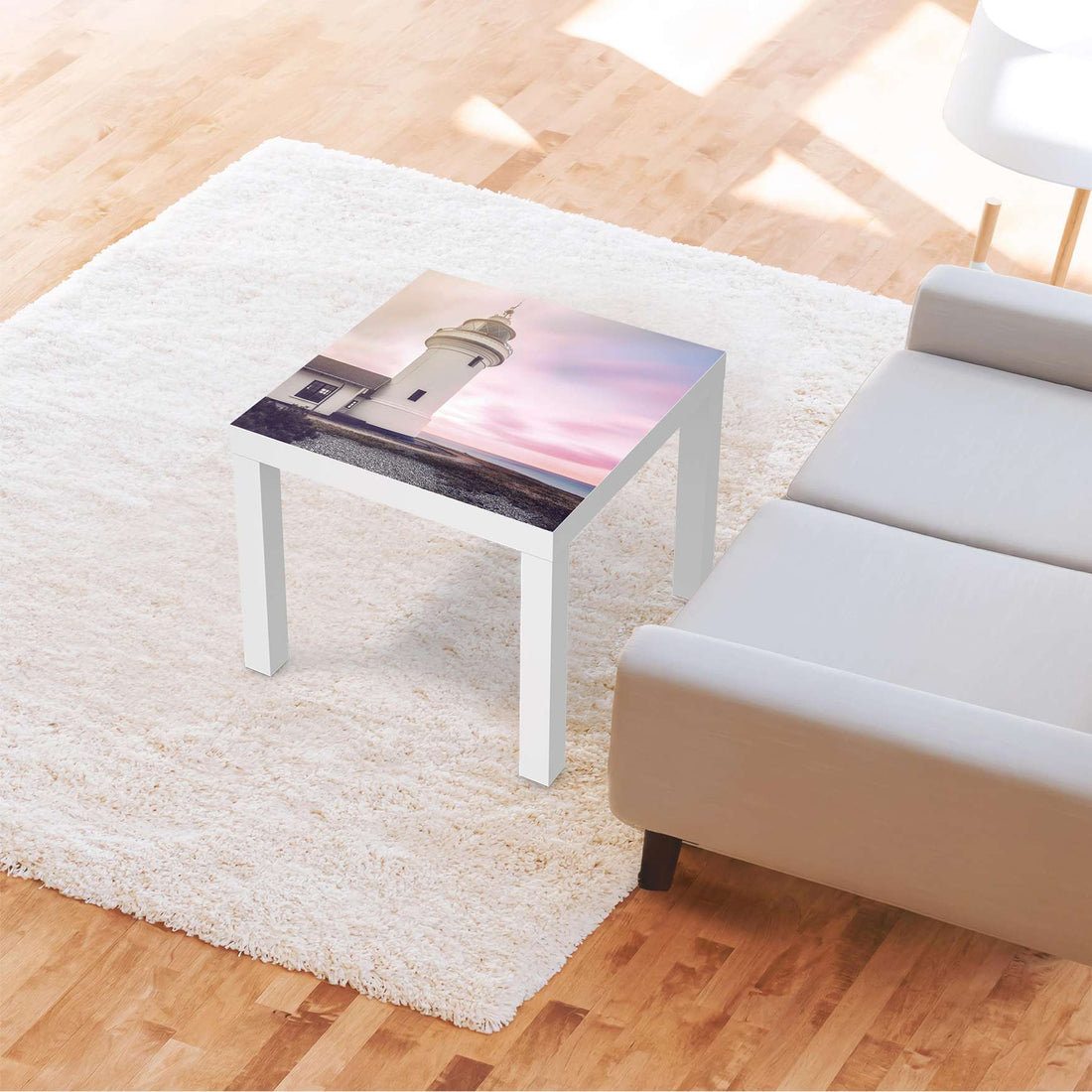 Möbelfolie Lighthouse - IKEA Lack Tisch 55x55 cm - Wohnzimmer