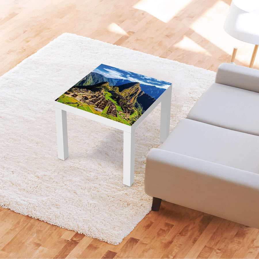 Möbelfolie Machu Picchu - IKEA Lack Tisch 55x55 cm - Wohnzimmer