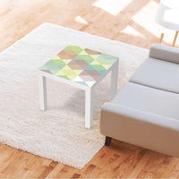 Möbelfolie Melitta Pastell Geometrie - IKEA Lack Tisch 55x55 cm - Wohnzimmer