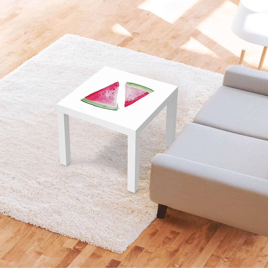 Möbelfolie Melone - IKEA Lack Tisch 55x55 cm - Wohnzimmer