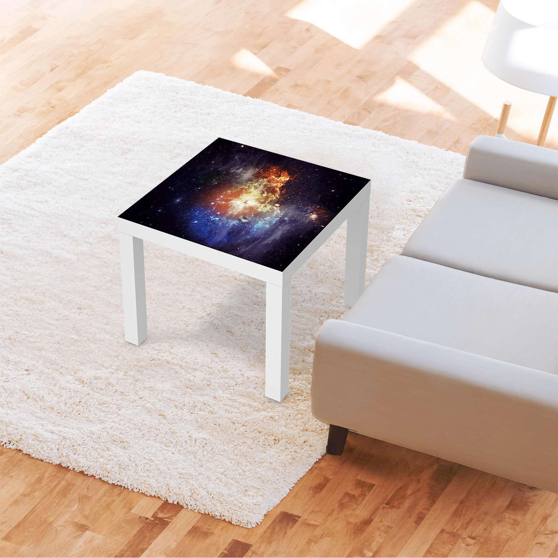 Möbelfolie Nebula - IKEA Lack Tisch 55x55 cm - Wohnzimmer