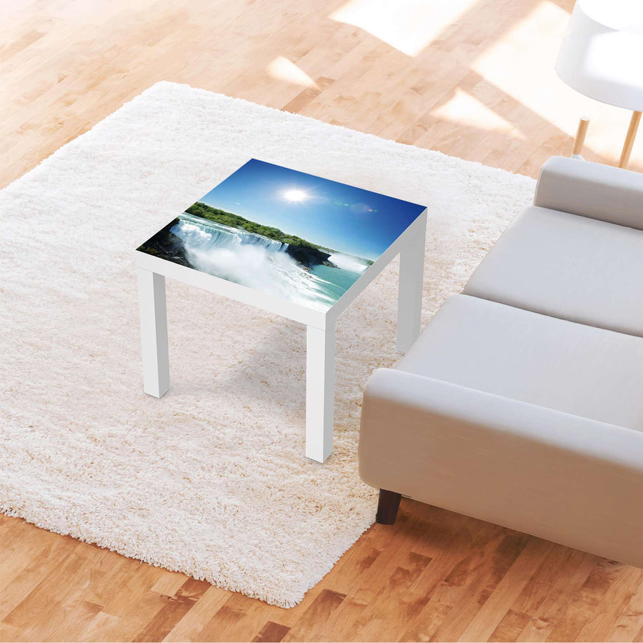 Möbelfolie Niagara Falls - IKEA Lack Tisch 55x55 cm - Wohnzimmer