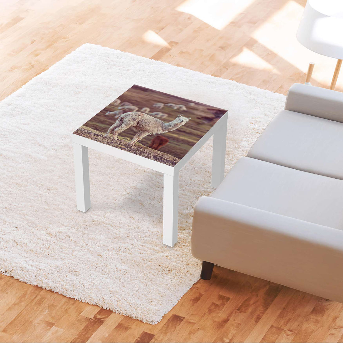 Möbelfolie Pako - IKEA Lack Tisch 55x55 cm - Wohnzimmer