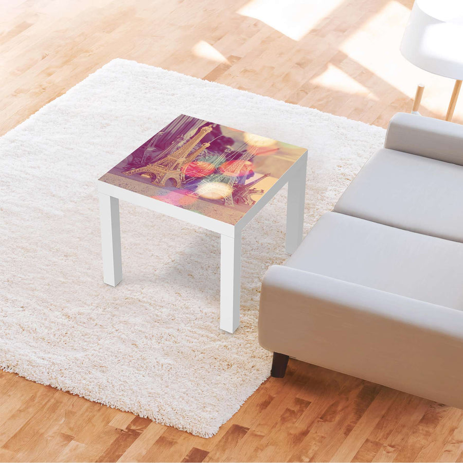 Möbelfolie Paris - IKEA Lack Tisch 55x55 cm - Wohnzimmer