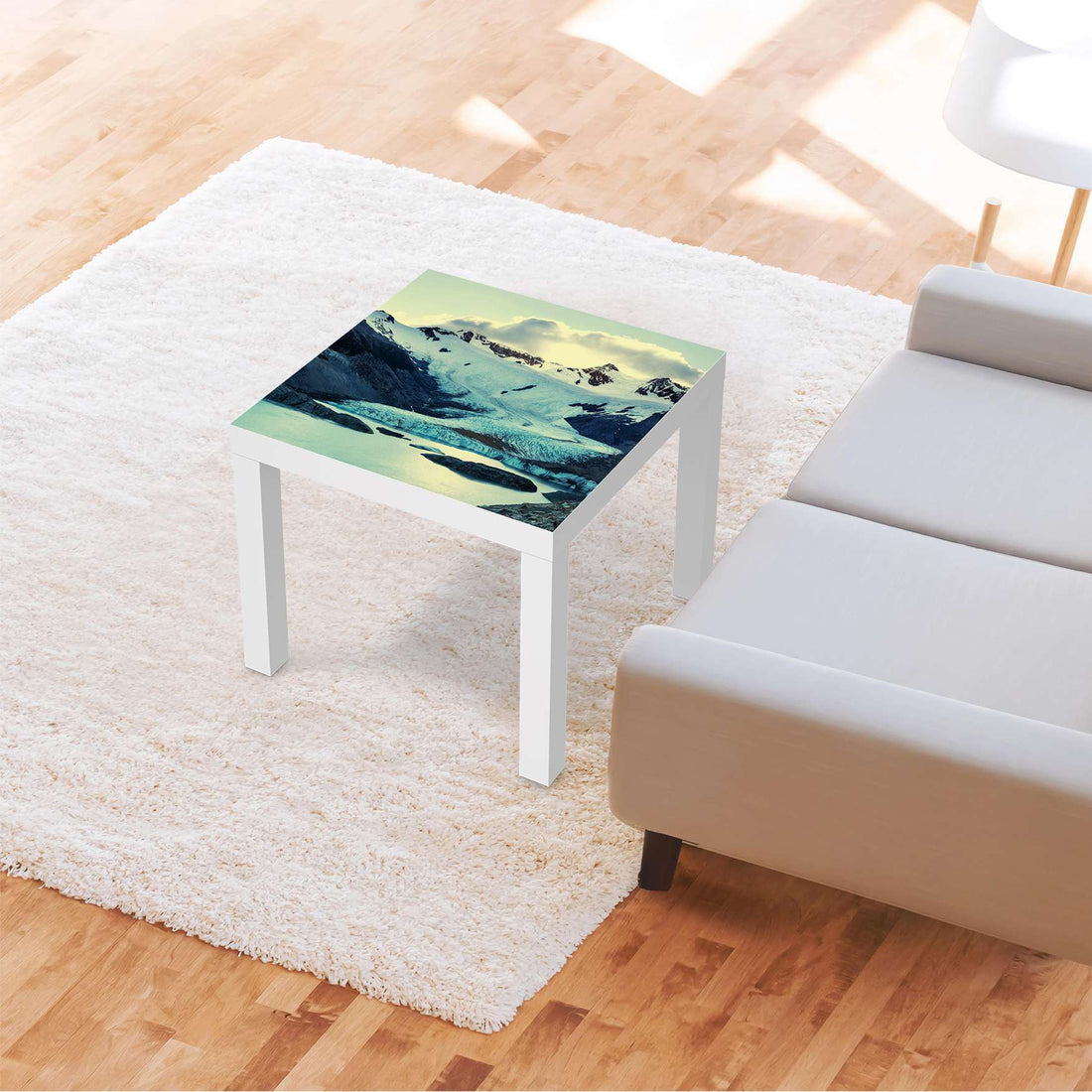 Möbelfolie Patagonia - IKEA Lack Tisch 55x55 cm - Wohnzimmer