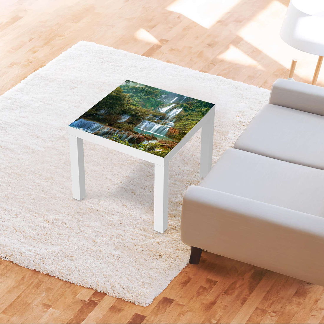 Möbelfolie Rainforest - IKEA Lack Tisch 55x55 cm - Wohnzimmer