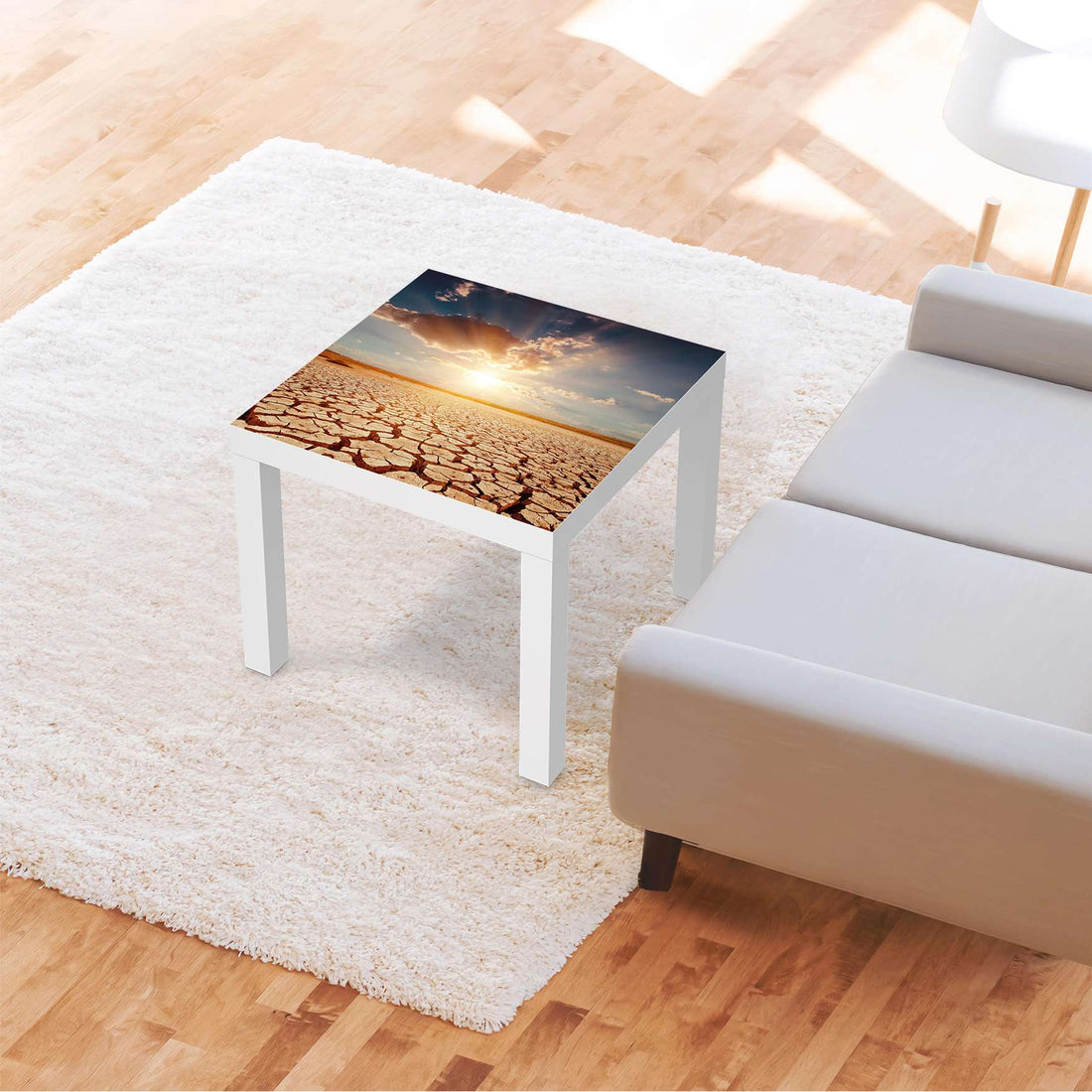 Möbelfolie Savanne - IKEA Lack Tisch 55x55 cm - Wohnzimmer