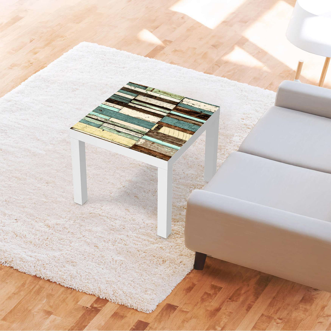 Möbelfolie Schiffsbruch - IKEA Lack Tisch 55x55 cm - Wohnzimmer