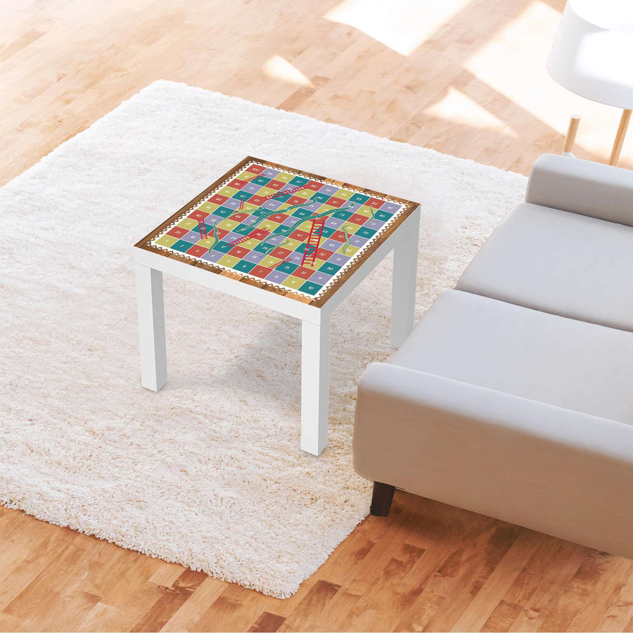 Möbelfolie Spieltisch Leiternspiel - IKEA Lack Tisch 55x55 cm - Wohnzimmer