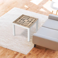 Möbelfolie Spieltisch Mühle - IKEA Lack Tisch 55x55 cm - Wohnzimmer