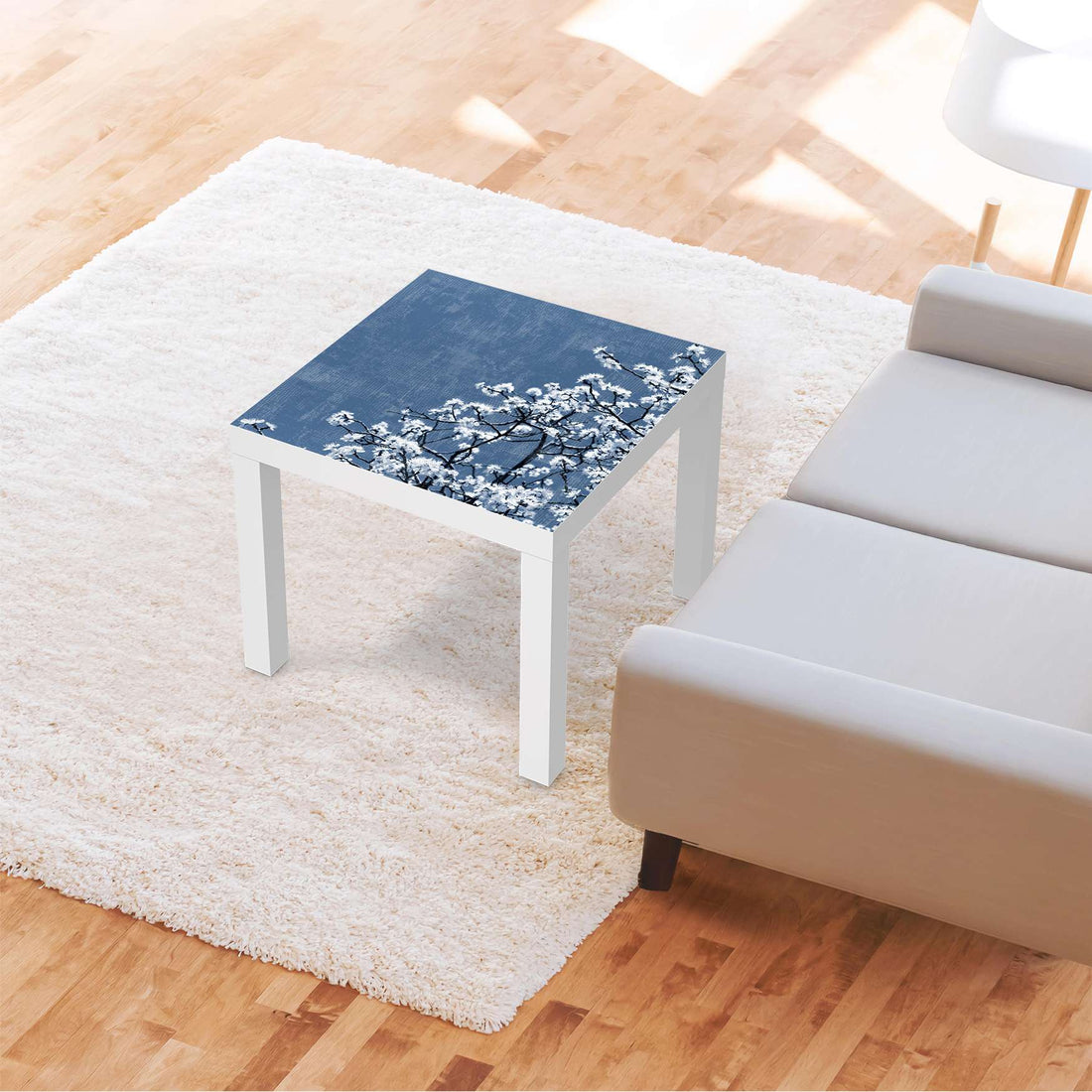 Möbelfolie Spring Tree - IKEA Lack Tisch 55x55 cm - Wohnzimmer