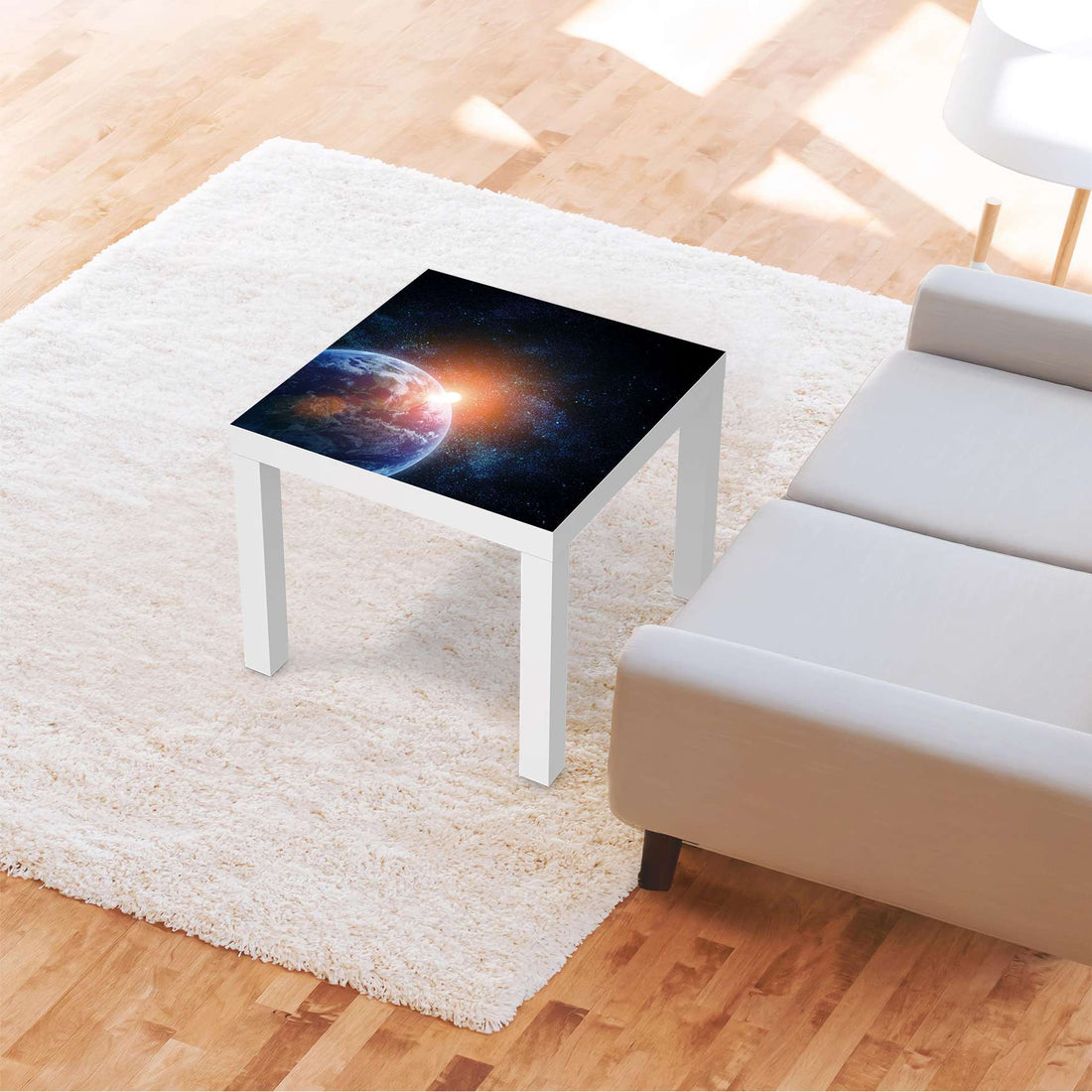 Möbelfolie Sunrise - IKEA Lack Tisch 55x55 cm - Wohnzimmer
