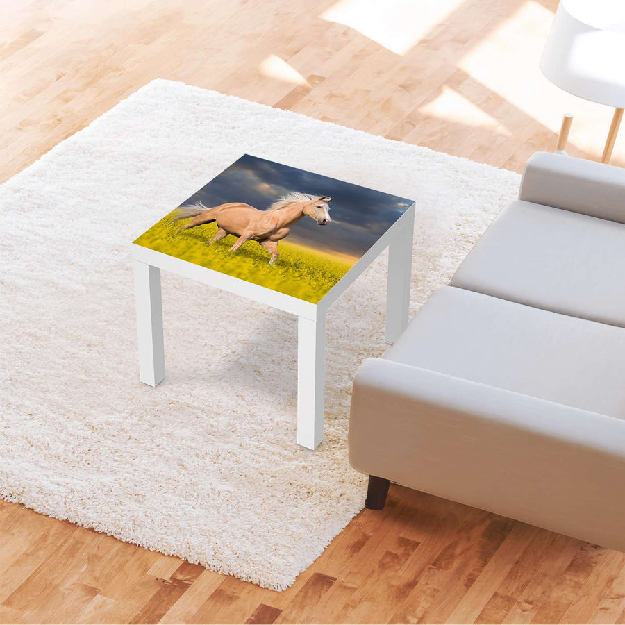 Möbelfolie Wildpferd - IKEA Lack Tisch 55x55 cm - Wohnzimmer