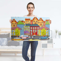 Möbelfolie City Life - IKEA Lack Tisch 90x55 cm - Folie