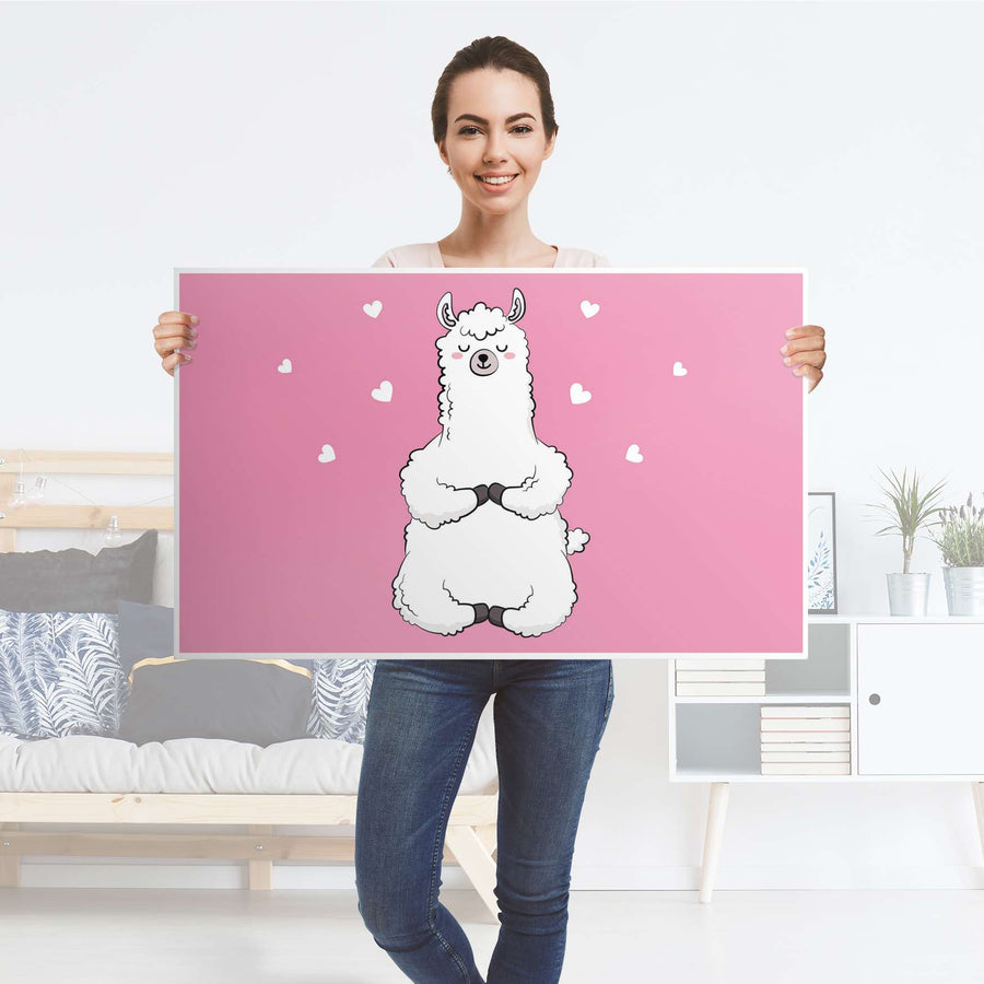 Möbelfolie Dalai Llama - IKEA Lack Tisch 90x55 cm - Folie