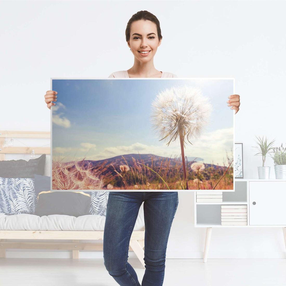 Möbelfolie Dandelion - IKEA Lack Tisch 90x55 cm - Folie