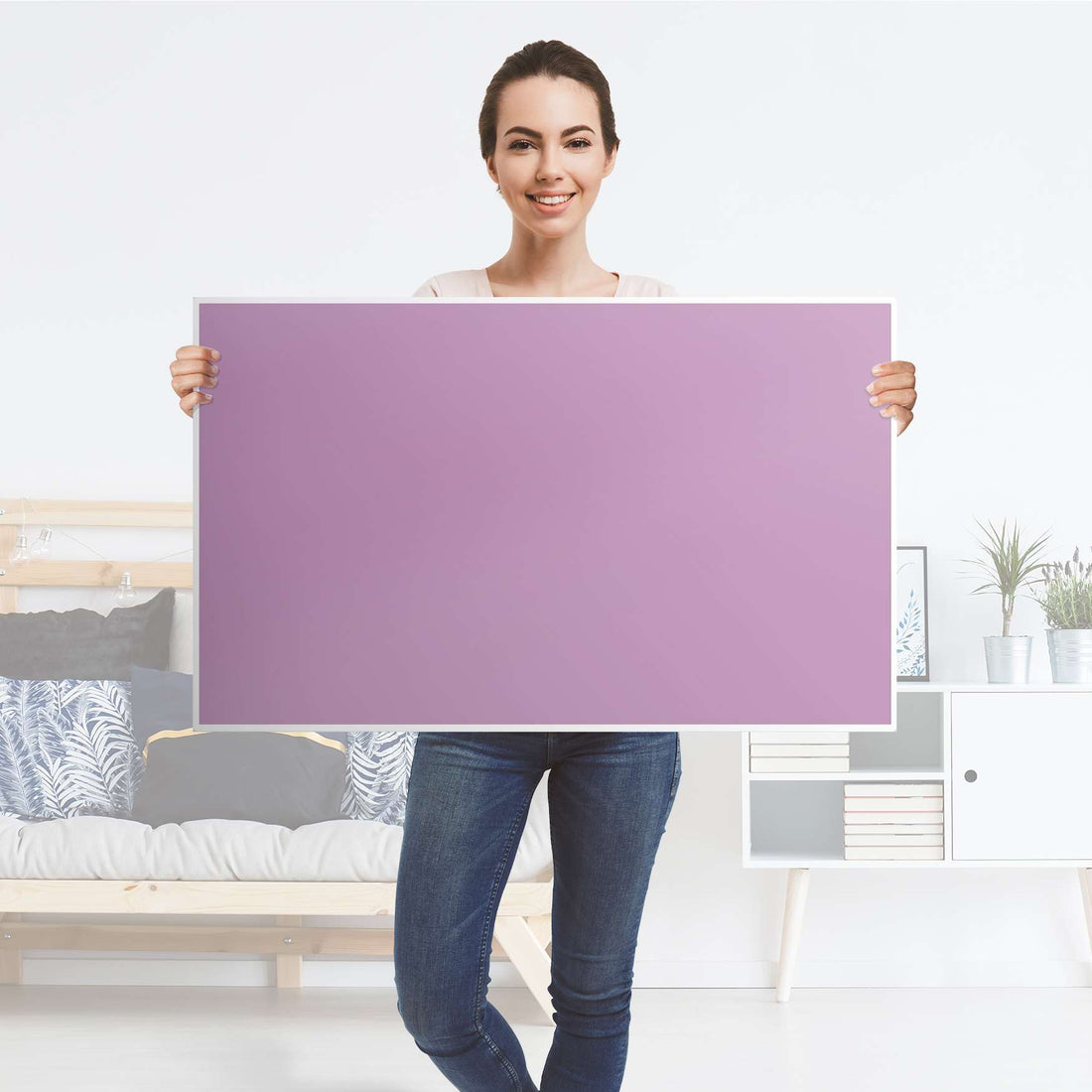 Möbelfolie Flieder Light - IKEA Lack Tisch 90x55 cm - Folie