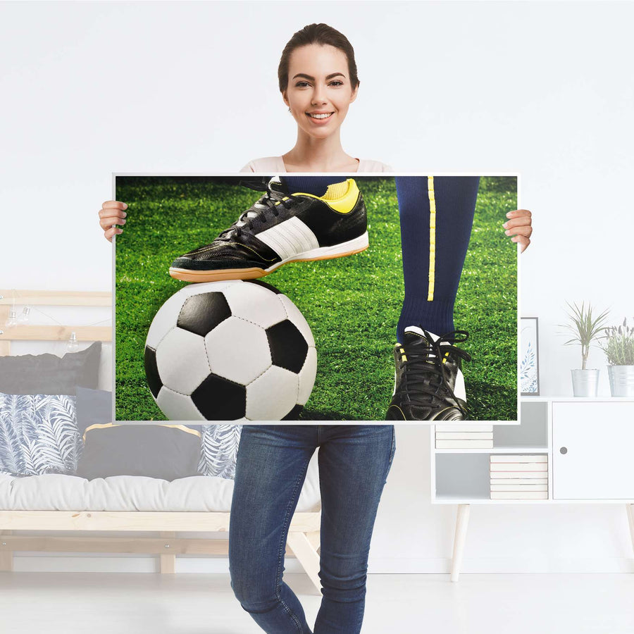 Möbelfolie Fussballstar - IKEA Lack Tisch 90x55 cm - Folie