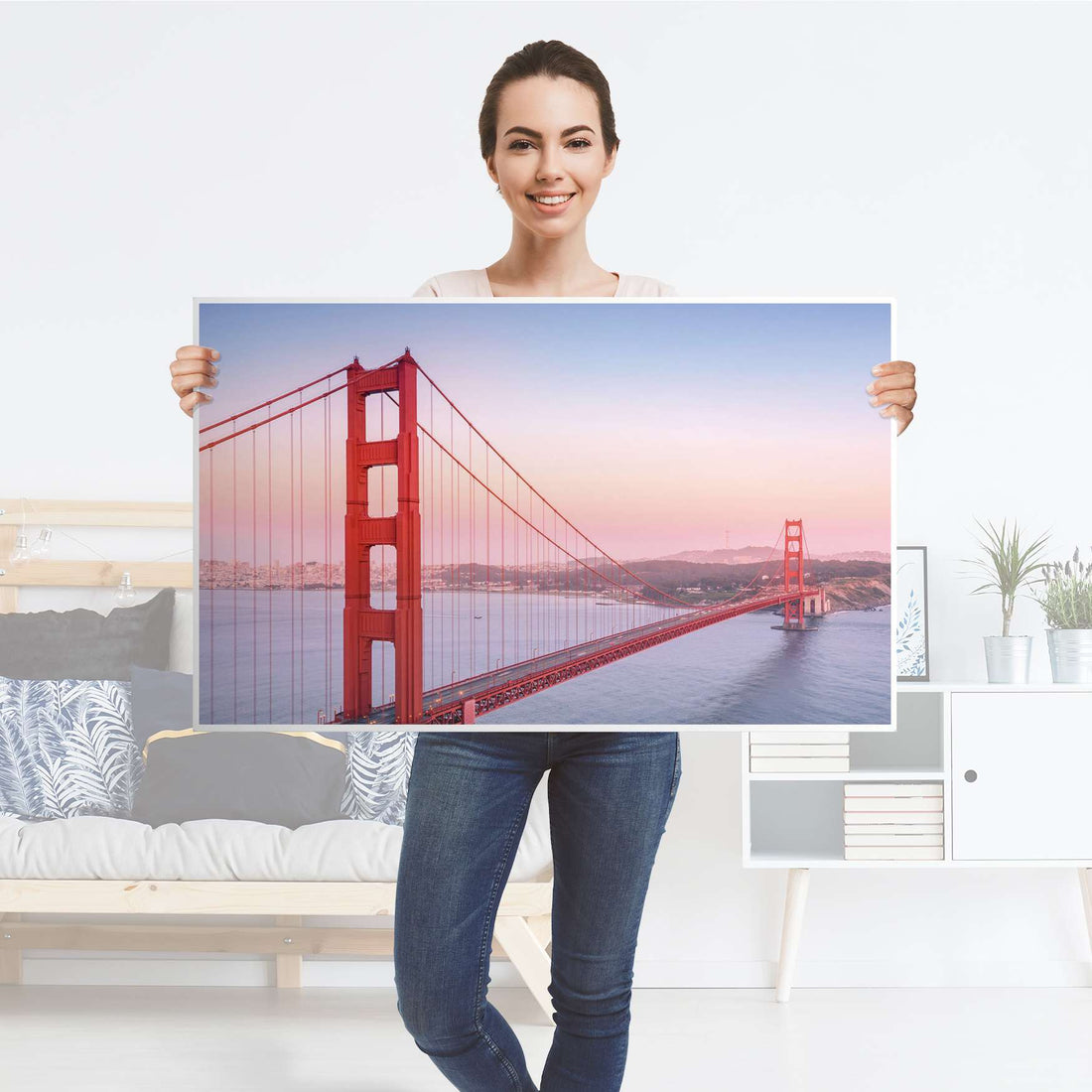 Möbelfolie Golden Gate - IKEA Lack Tisch 90x55 cm - Folie