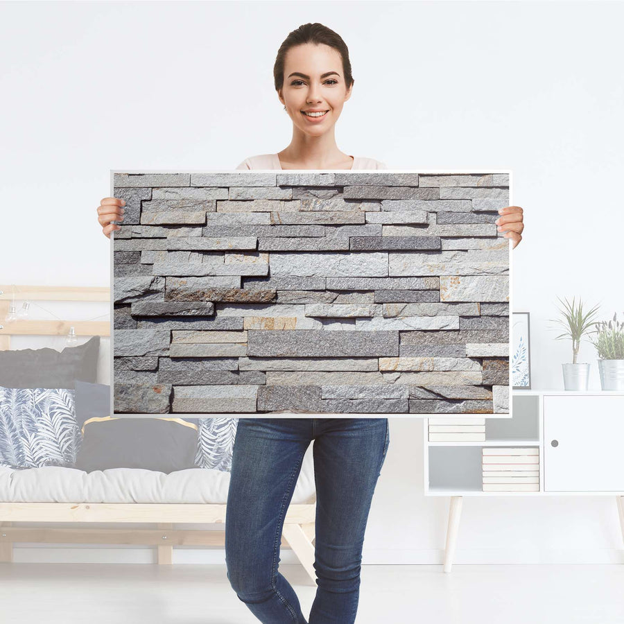Möbelfolie Granit-Wand - IKEA Lack Tisch 90x55 cm - Folie