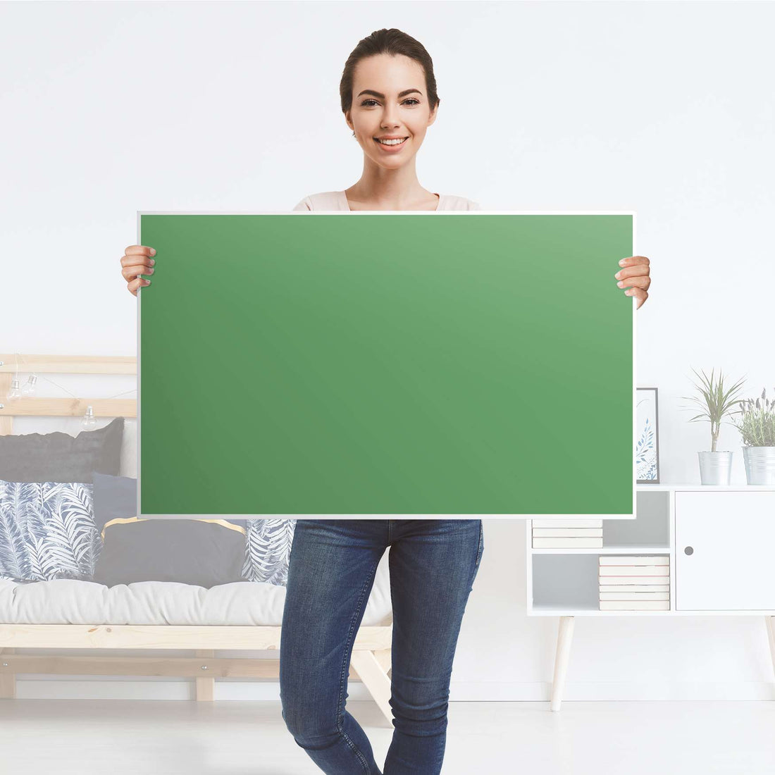 Möbelfolie Grün Light - IKEA Lack Tisch 90x55 cm - Folie