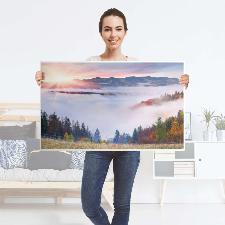 Möbelfolie Herbstwald - IKEA Lack Tisch 90x55 cm - Folie