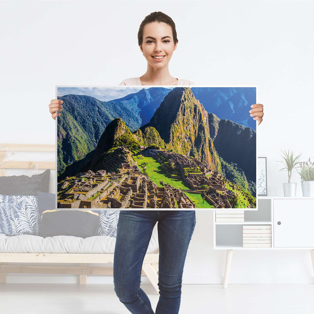 Möbelfolie Machu Picchu - IKEA Lack Tisch 90x55 cm - Folie