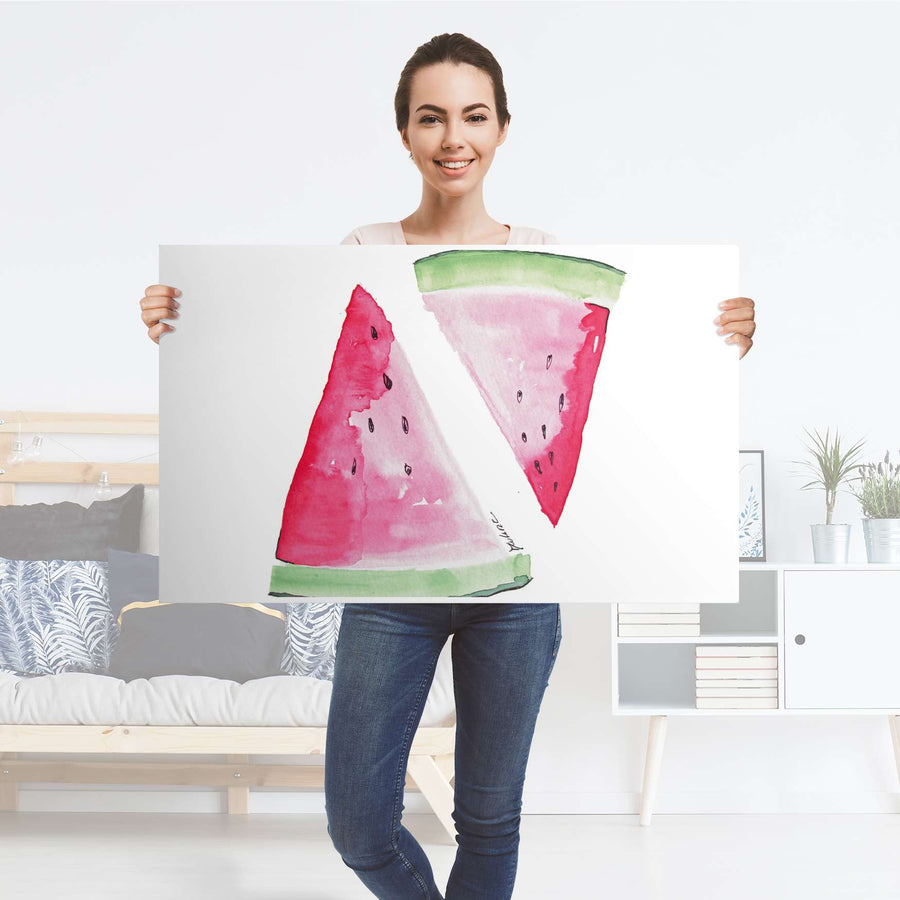 Möbelfolie Melone - IKEA Lack Tisch 90x55 cm - Folie
